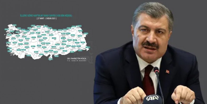 Haritada mavi il kalmadı 69 il kıpkırmızı