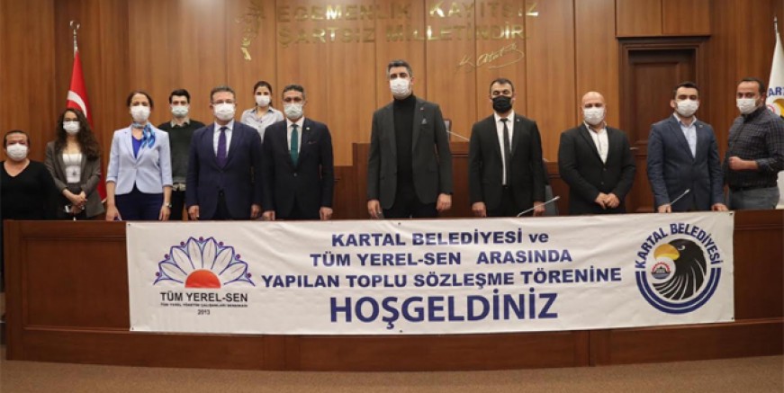 Kartal Belediyesi’nde sözleşme sevinci