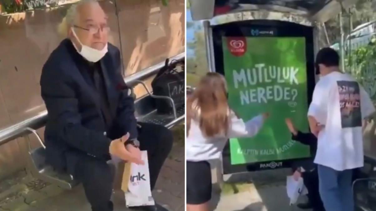 Saçından sakalından utanmadan taciz etti!