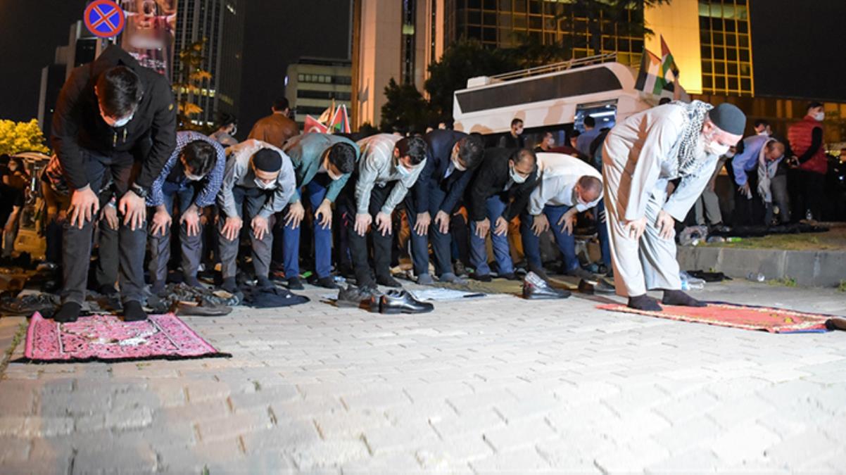 İsrail Başkonsolosluğu önünde protesto eylemi