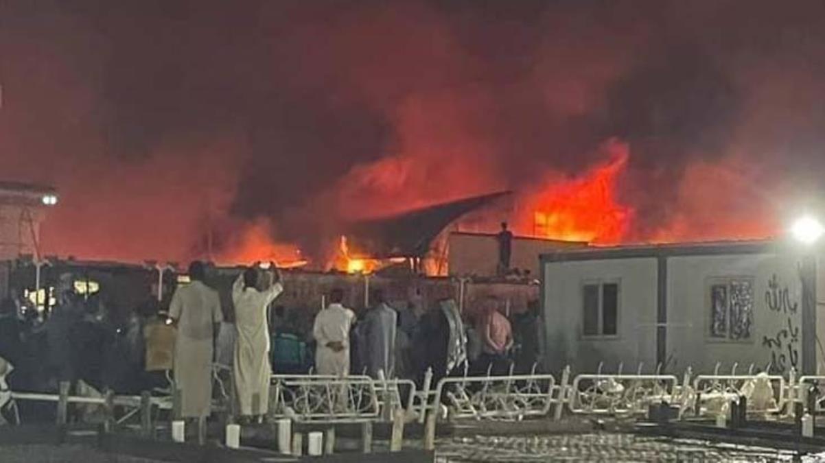 Koronavirüs hastanesinde yangın; 45 ölü