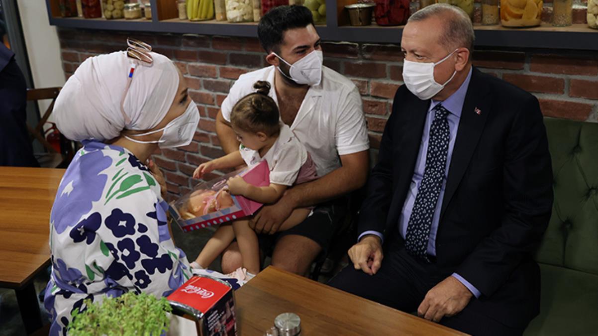 Erdoğan’dan restorana sürpriz ziyaret