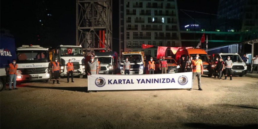 Kartal Belediyesi’nden sel mağdurlarına yardım eli
