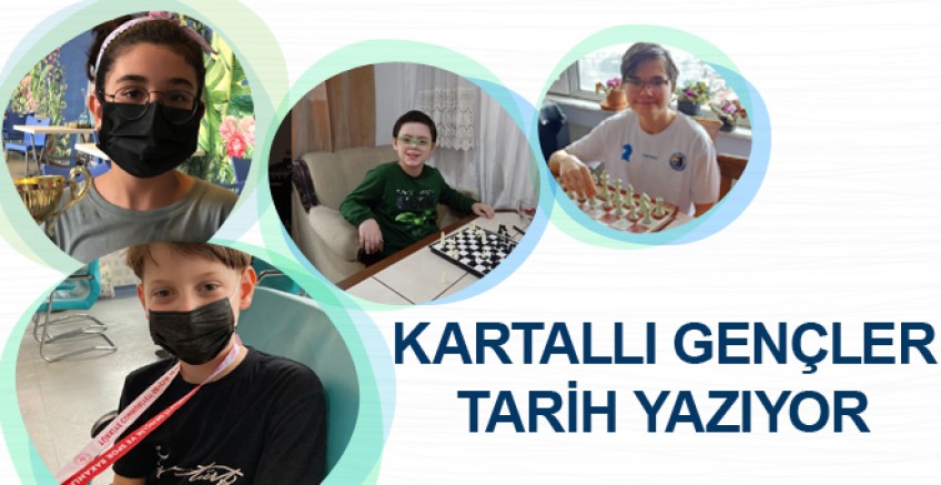 Kartallı gençler satrançta tarih yazıyor
