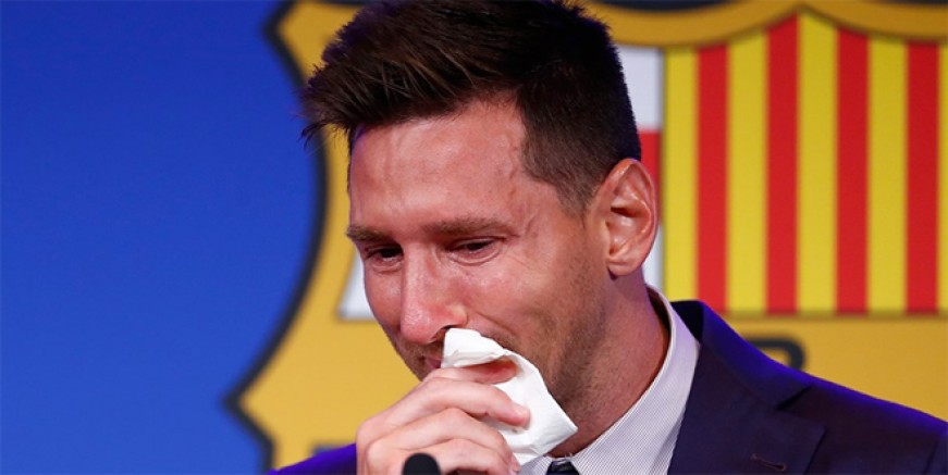 Lionel Messi Barcelona’ya veda etti