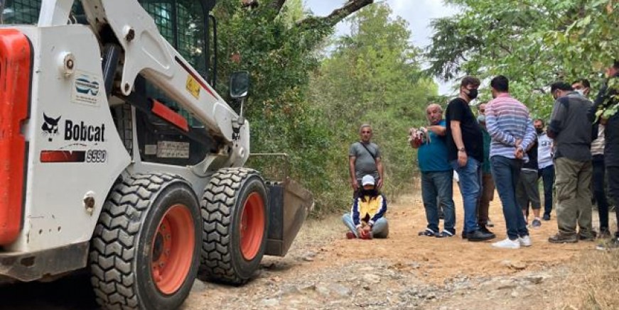 Validebağ Korusu’na iş makineleri girdi