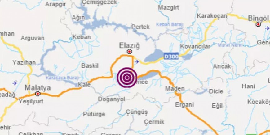Elazığ’da 3,6 büyüklüğünde deprem
