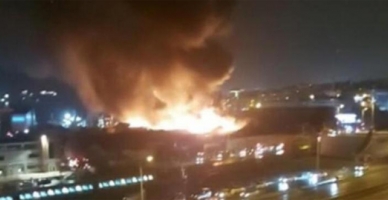 Tuzla’da yangın; Dev fabrika alev alev yandı