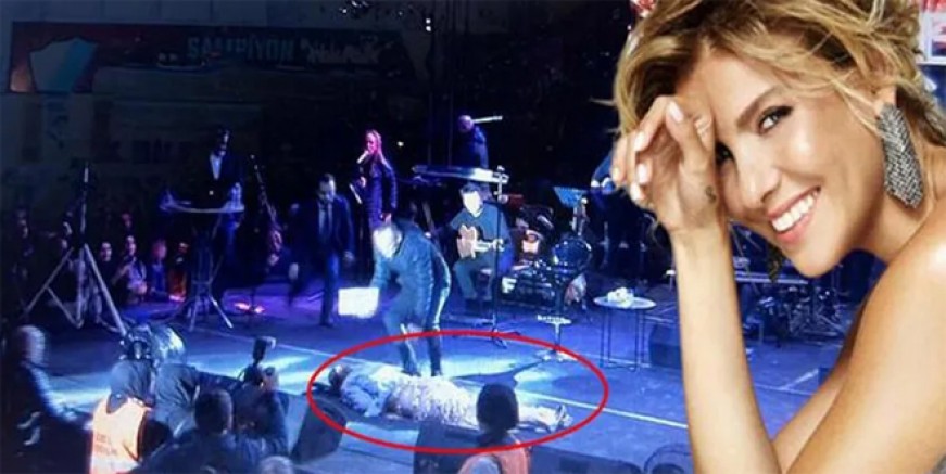 Gülben Ergen sahnede bayıldı!