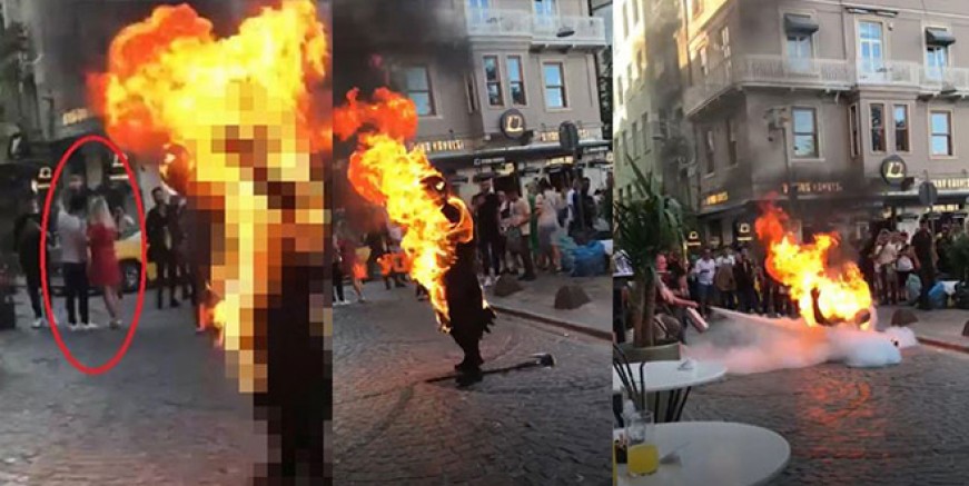 Galata’da yanan insanlık mı yoksa o genç mi?