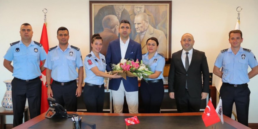 Gökhan Yüksel zabıta personelini ağırladı