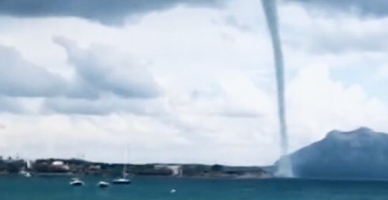 Datça’da hortum paniği