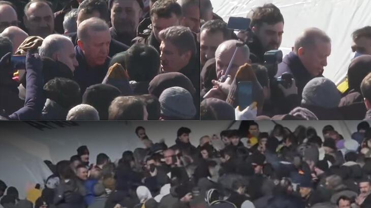 Cumhurbaşkanı Erdoğan deprem bölgesinde