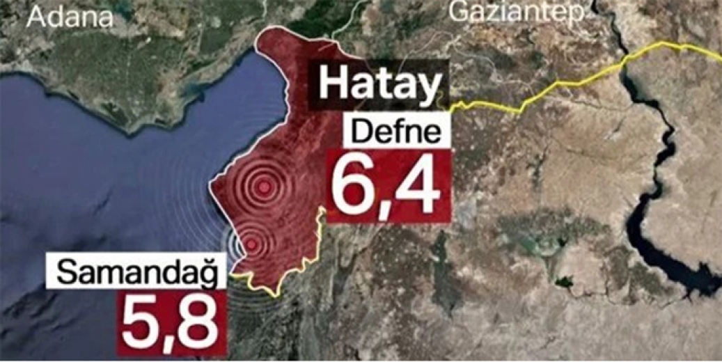 Hatay’da 6.4 ve 5.8 büyüklüğünde iki büyük deprem!