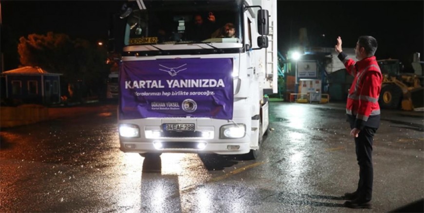 Kartal Belediyesi ve ilçe halkı tek yürek oldu