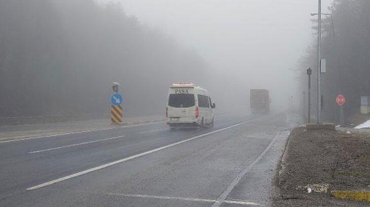 Bolu Dağı’nda sis etkili oldu