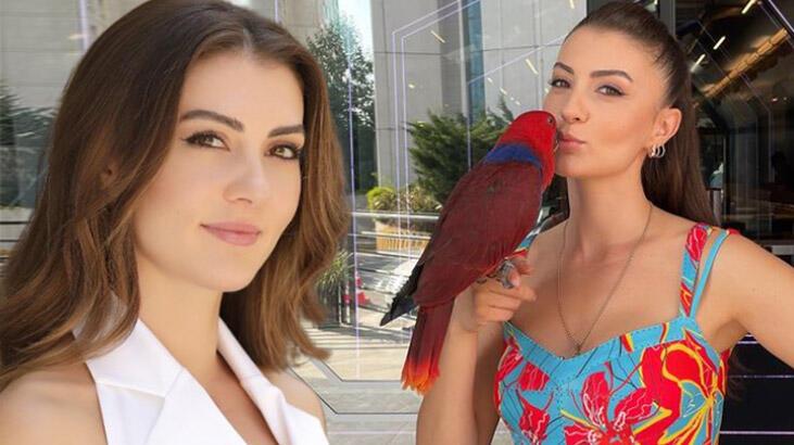 Burcu Özberk papağanına kavuştu