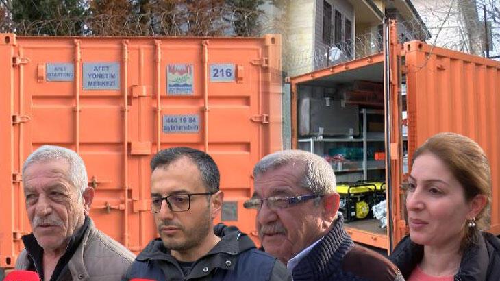 Deprem konteynerleri nasıl kullanılacak? Anahtarları nerede