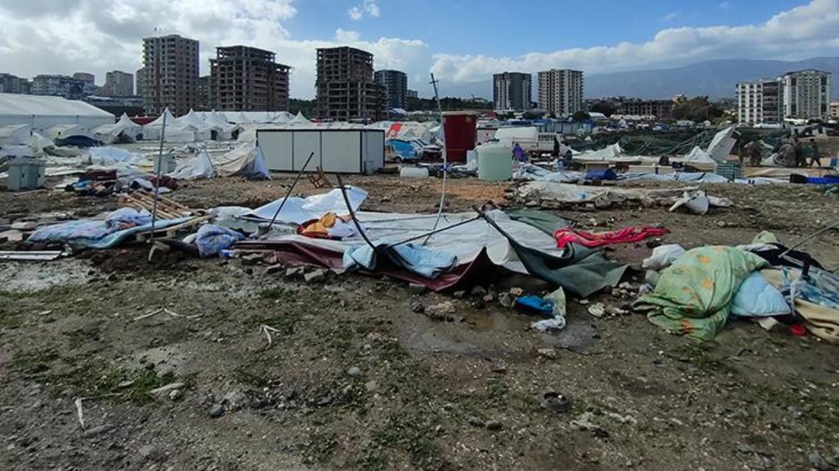 Depremin yıktığı Hatay’ı bu kez de fırtına vurdu