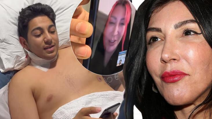 Hande Yener depremzede ile konuştu