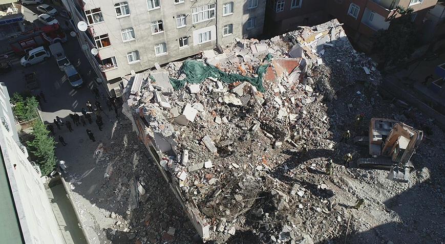 Küçükçekmece’de metruk bina çöktü!