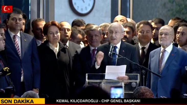 Millet İttifakı Cumhurbaşkanı adayı Kemal Kılıçdaroğlu