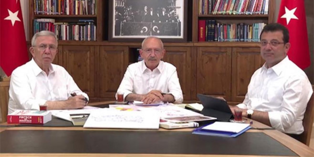 Kılıçdaroğlu, İmamoğlu ve Mansur Yavaş ile video paylaştı