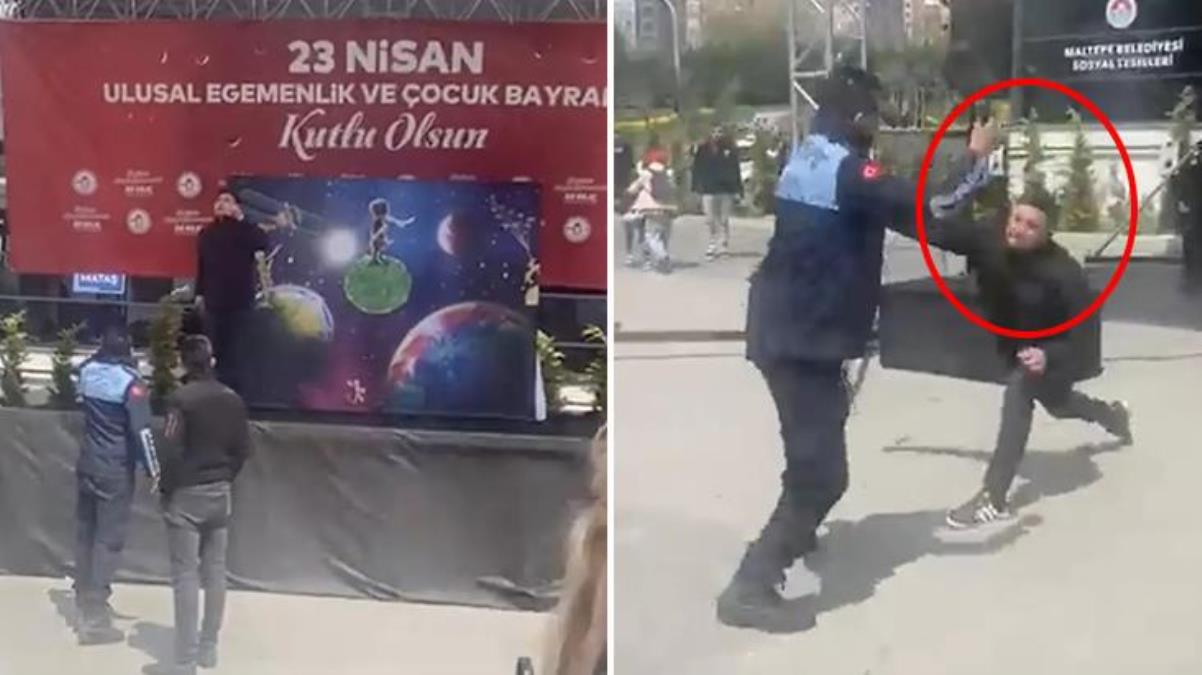 Maltepe’de 23 Nisan kutlamalarında korku dolu anlar!