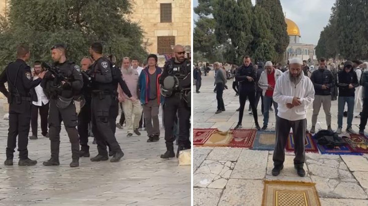 Mescid-i Aksa’da sabah namazı gerginliği!
