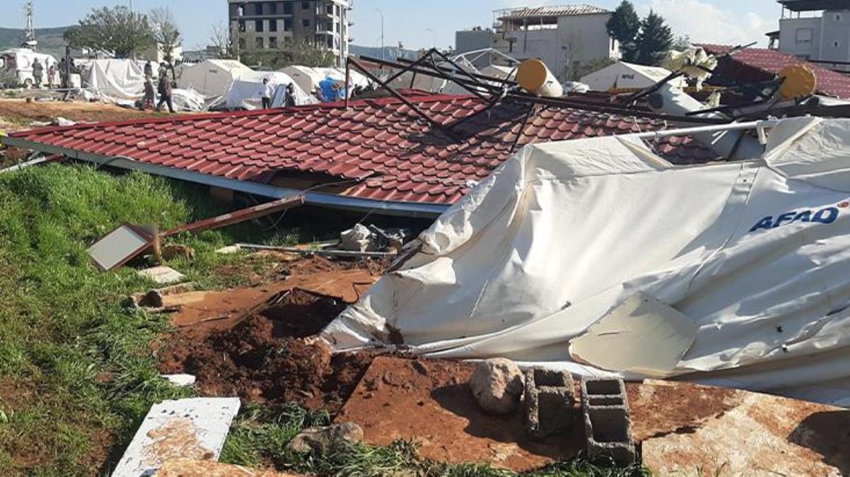 Kahramanmaraş’ta hortum depremzedeleri vurdu