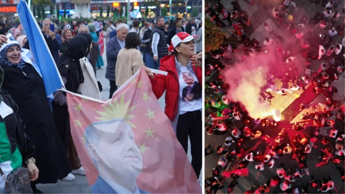 Erdoğan’ın zaferini kutlayan vatandaşlar sokaklara akın etti! İşte yurdun dört bir yanından kareler