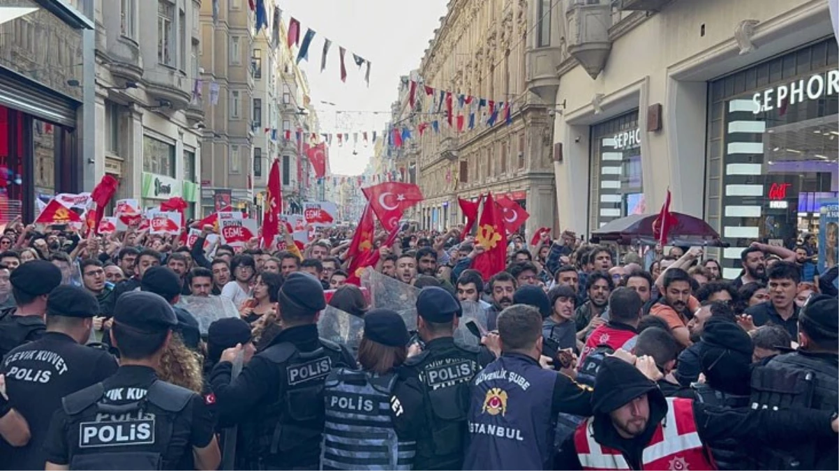 Taksim’de Gezi eylemlerinin yıl dönümü için toplanan gruba polis müdahale etti