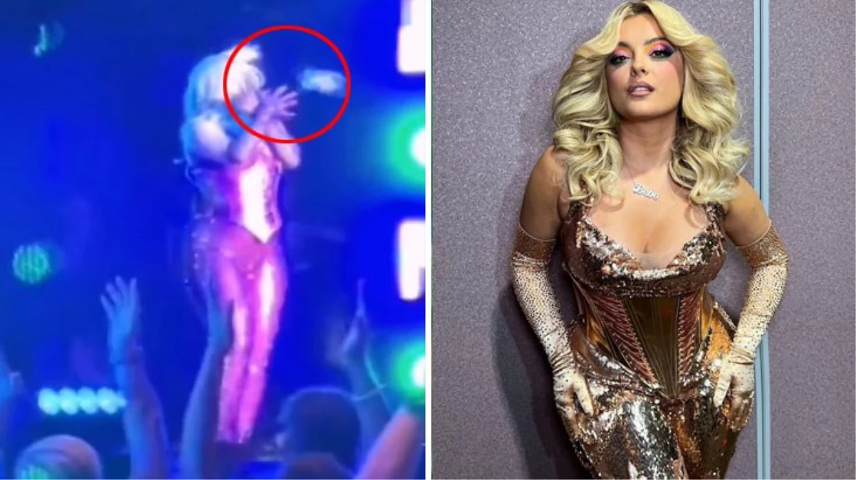 Bebe Rexha’ya sahnede telefon fırlatıldı