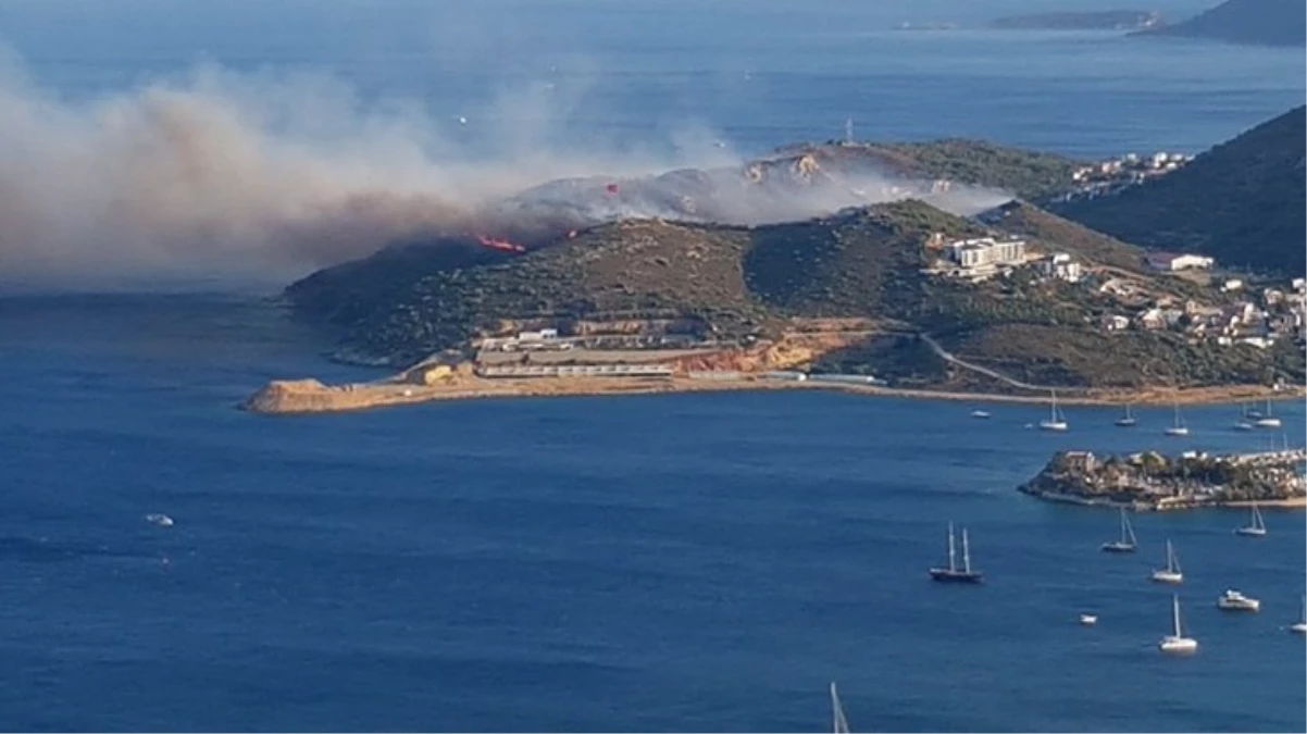 Muğla’nın Datça ilçesinde ormanlık alanda yangın
