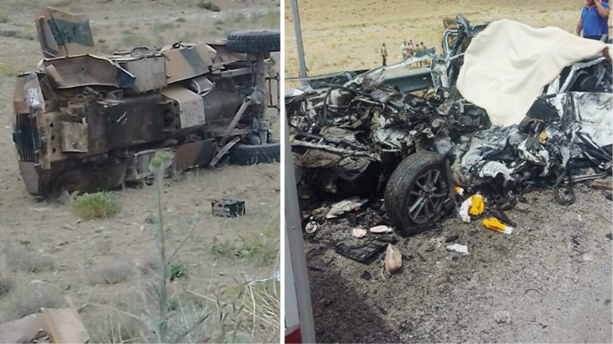 Askeri araç ile otomobil çarpıştı: 1 asker şehit