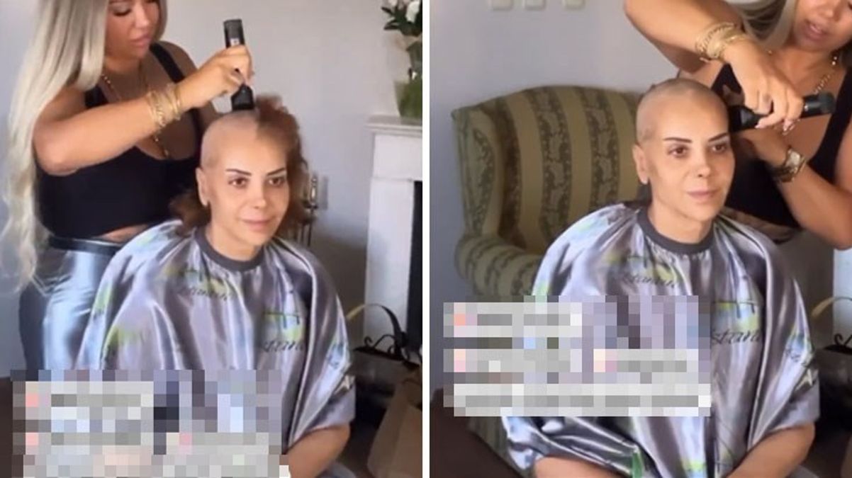 Kanseri tedavisi gören Tanyeli saçlarını kazıttı