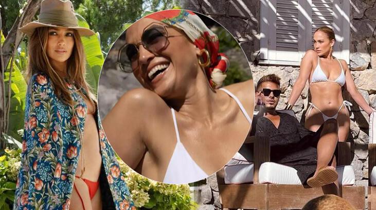 Jennifer Lopez’den bikinili pozlar