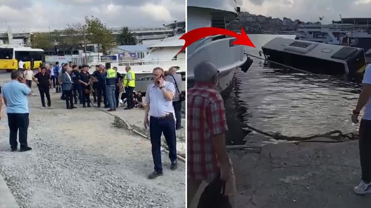 İstanbul’da akılalmaz kaza! İETT otobüsü denize düştü