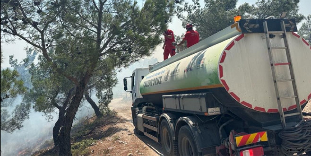 Kartal Belediyesi’nden Çanakkale’deki yangına müdahale