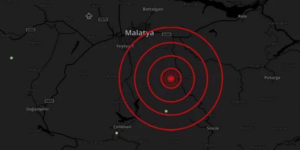 Malatya’da 4.4 büyüklüğünde deprem