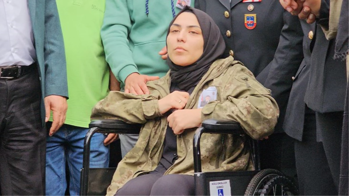 Şehit eşe son bakış! Yürekler yine dağlandı