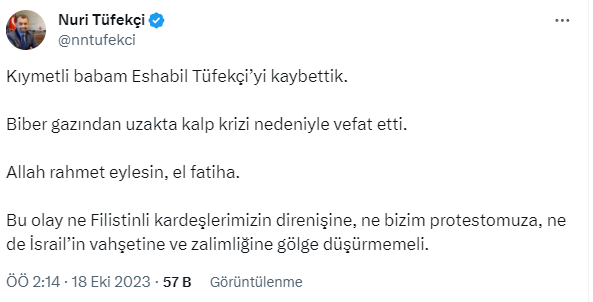 Saadet Partisi İstanbul İl Başkanı Yardımcısı'nın babası, İsrail Konsolosluğu önündeki protestoda hayatını kaybetti