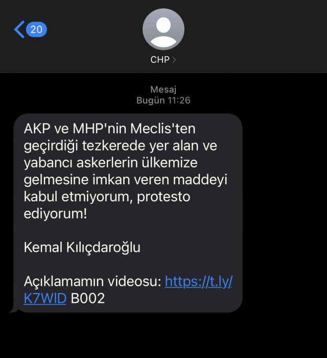 Kılıçdaroğlu'nun vatandaşlara attığı toplu SMS, TBMM'de tartışma konusu oldu