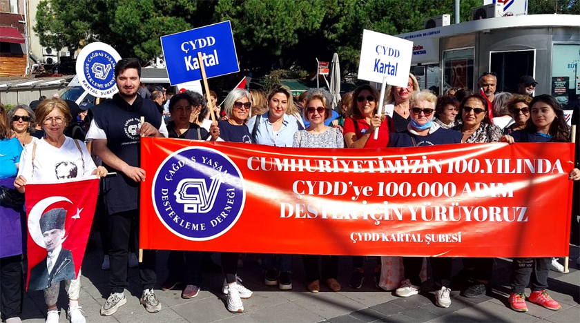 ÇYDD’den 100. yıla özel 100 bin adım!