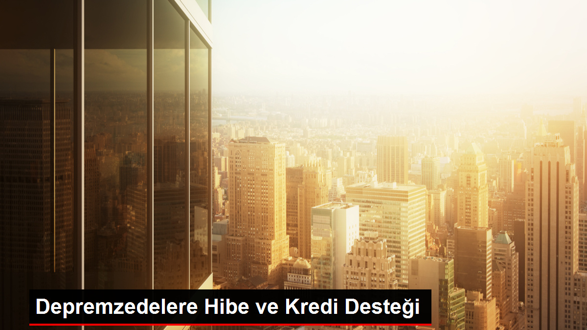 Depremzedelere hibe ve kredi desteği!
