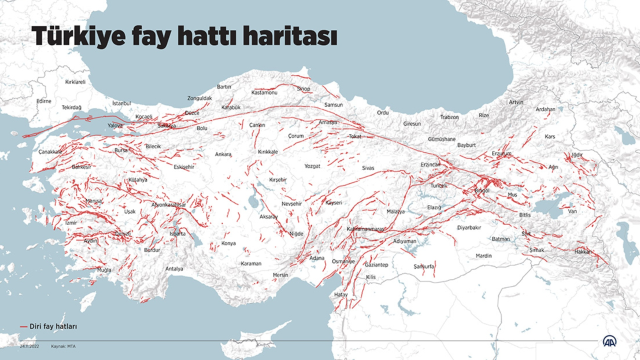 45 il, 110 ilçe risk altında! Türkiye diri fay haritası güncellendi! İşte deprem üretebilecek fay hatları