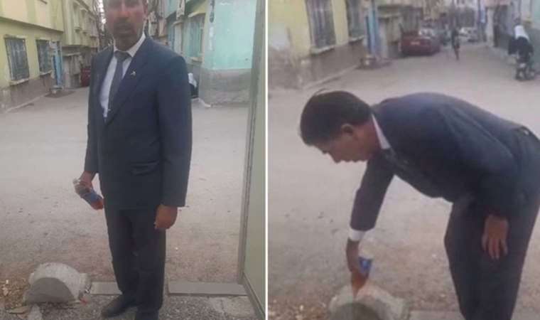 Yeniden Refah Partili başkandan bir garip protesto
