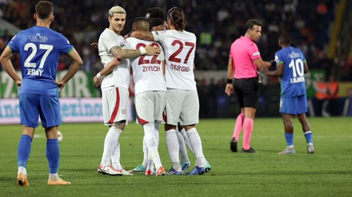 Galatasaray deplasmanda Çaykur Rizespor’u mağlup etti