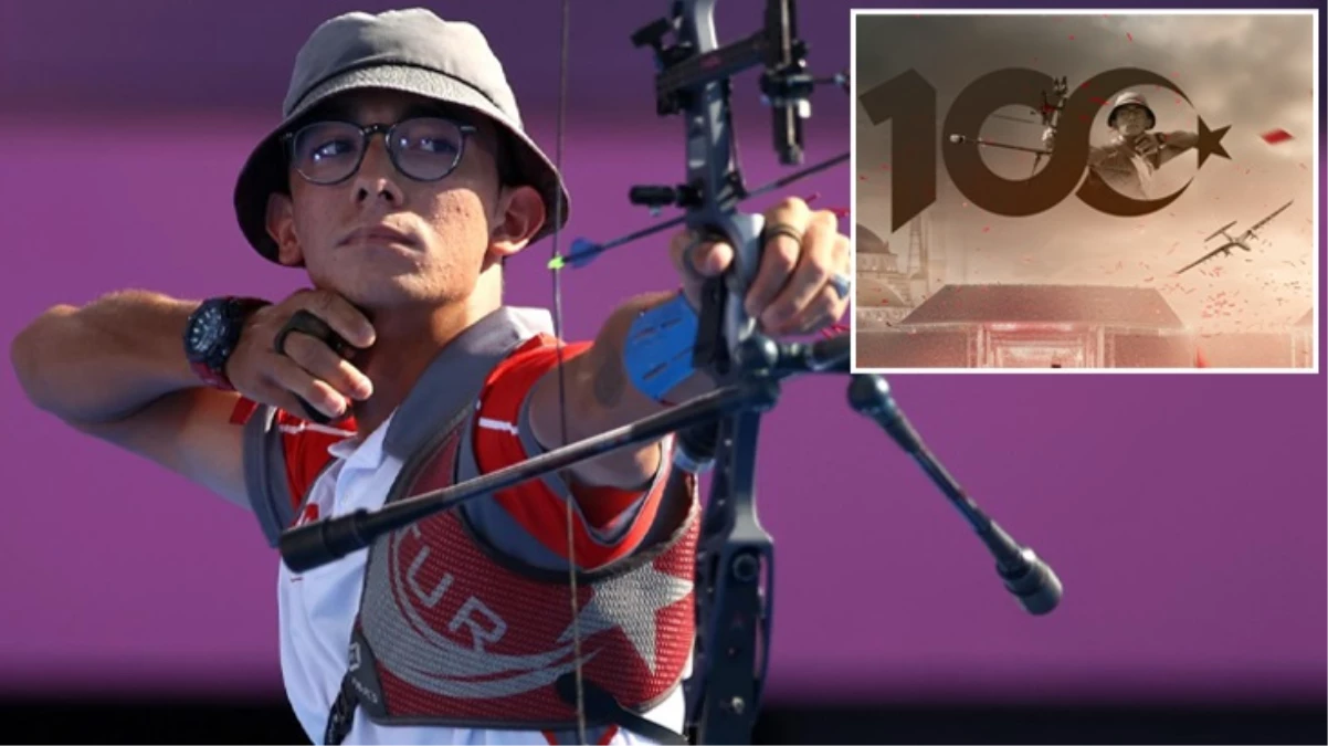 Mete Gazoz’lu 100. yıl afişine tepki yağdı