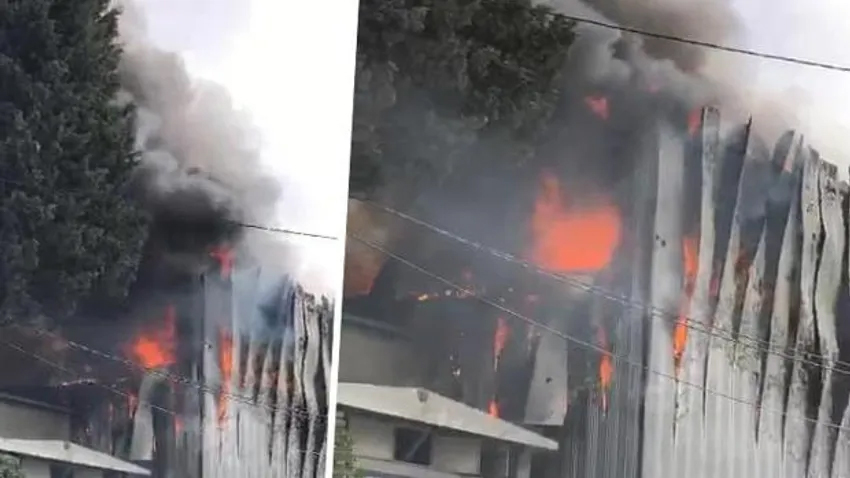 Küçükçekmece’de korkutan yangın